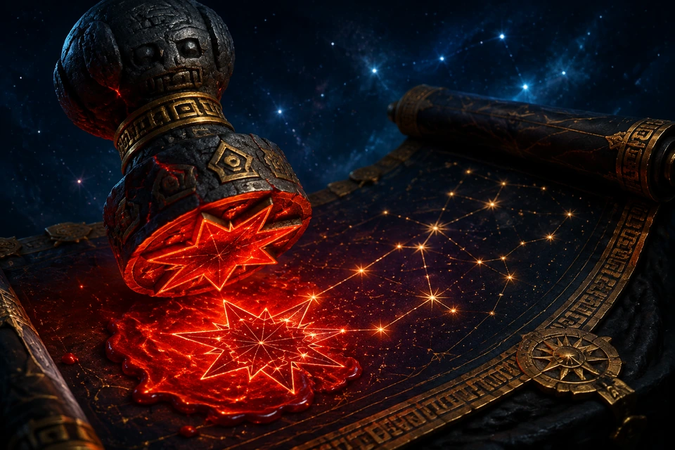 Inkan Astral Stamp Meteorite seal game cover